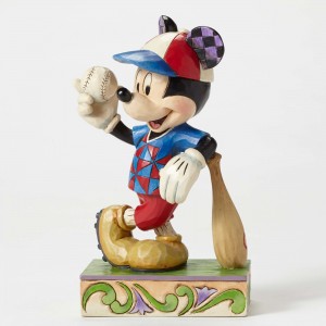 Disney Mickey Mouse Baseball Player Figurine Batter Up by Jim Shore